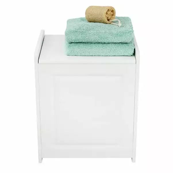 Lloyd Pascal Verona White Laundry Basket - Image 6
