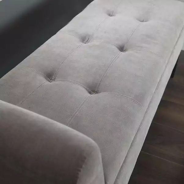 GFW Balmoral Silver Chenille Window Seat - Image 6