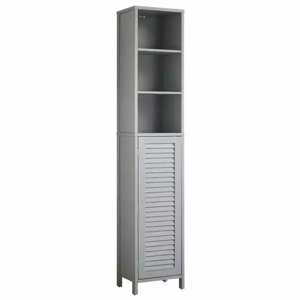 Lloyd Pascal Grey Tuscany Tall Cabinet - Image 3