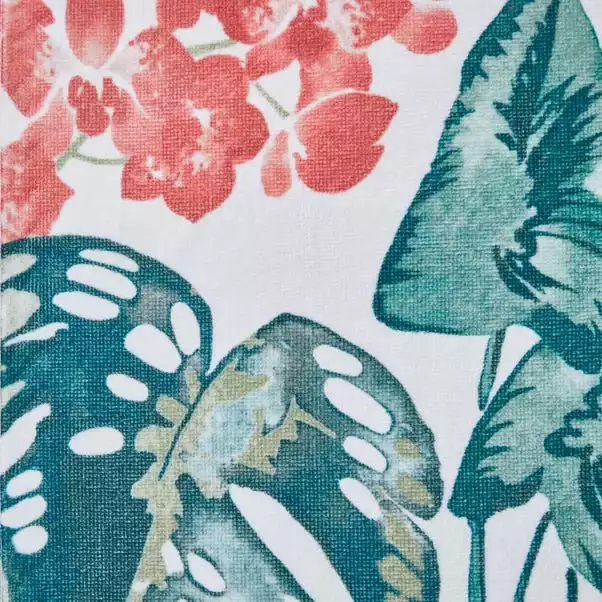 Dunelm Tropique Green Printed Hand Towel - Image 2