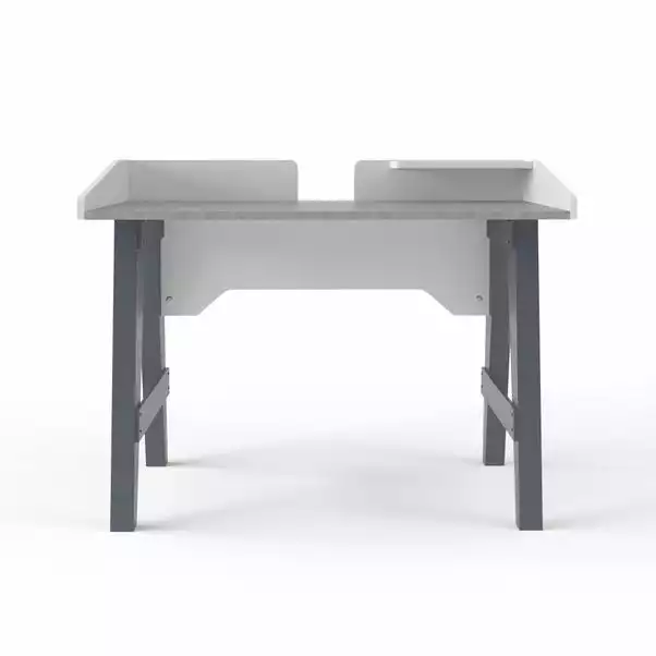 Alphason Truro Grey And Marble Effect Desk - Image 2