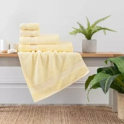 Dunelm Lemon Egyptian Cotton Towel