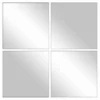Dunelm Pack Of 4 Square Multi Purpose Tile Mirrors, 27cm