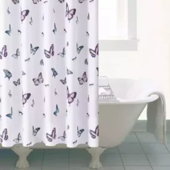 Dunelm Butterfly Shower Curtain