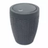 Addis Rattan Charcoal Bathroom Bin
