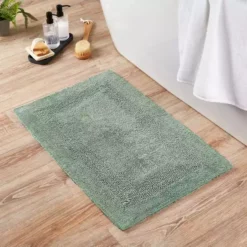 Dunelm Super Soft Reversible Seafoam Bath Mat