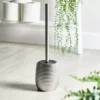 Dunelm Silver Hammered Effect Toilet Brush