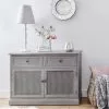 Dunelm Lucy Cane Grey Small Sideboard