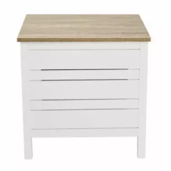 Lloyd Pascal Amalfi White Laundry Hamper