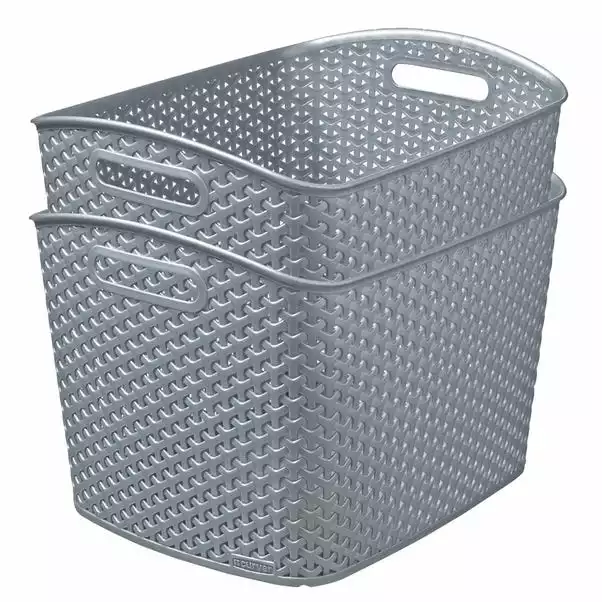 Curver 28L Grey Basket - Image 4