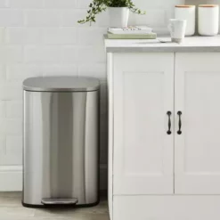 Dunelm Stainless Steel 50L Pedal Bin