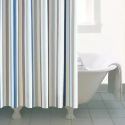 Dunelm Nautical Bold Stripe XL Shower Curtain