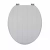 Dunelm Tongue And Groove Grey Toilet Seat