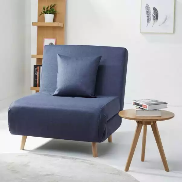 Leader Lifestyle Macy Fabric Blue Chair Bed