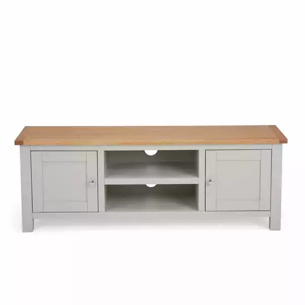 Dunelm Bromley Grey Wide TV Stand - Image 2
