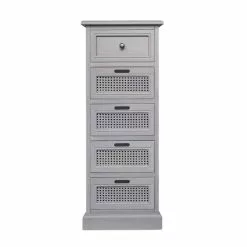 Dunelm Lucy Cane Tall 5 Drawer Chest