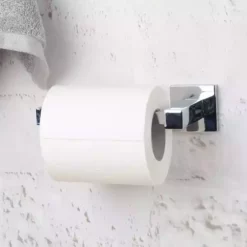 Dunelm Square Wall Mounted Toilet Roll Holder