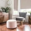 Dunelm Isla Pouffe - Blush