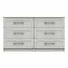 One Call Furniture Ethan Wide 6 Drawer Chest