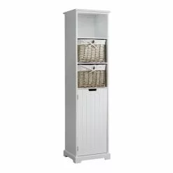 Lloyd Pascal White Willow Tall Cabinet