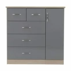 Seconique Nevada Small Single 5 Drawer Wardrobe