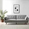 Kyoto Bobby Grey 3 Seater Sofa Bed