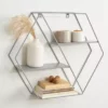 Dunelm Grey Large Hexagonal Shelf