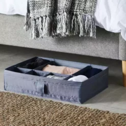 Dunelm Underbed Storage Organiser Grey