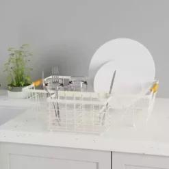 Dunelm Cream And Bamboo Drainer