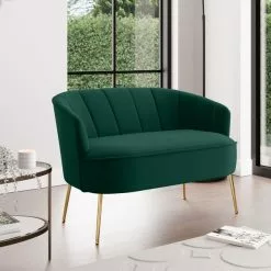 Dunelm Matilda Velvet Two Seater Sofa