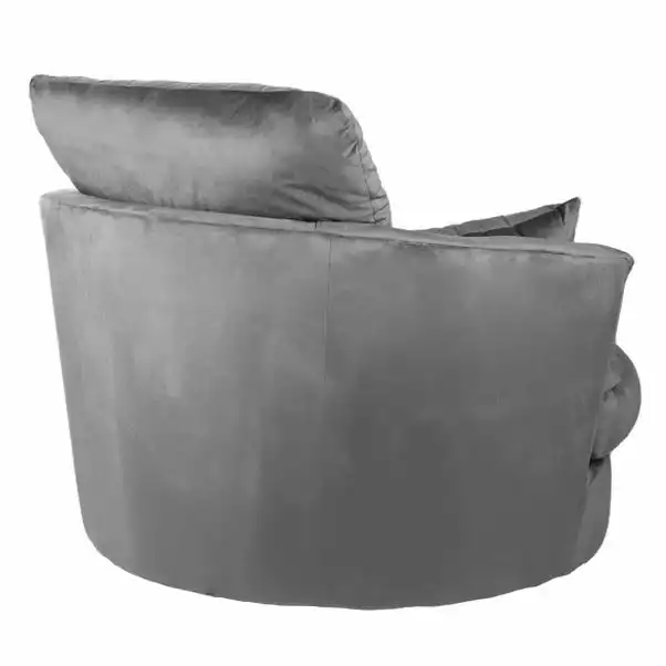 Dunelm Blake Soft Velvet Swivel Chair - Image 6