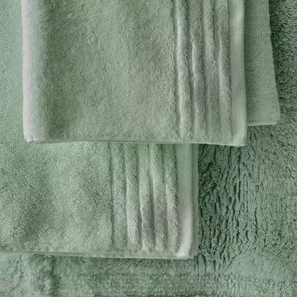 Dorma Tencel Sumptuously Soft Grey Green Towel - Image 4