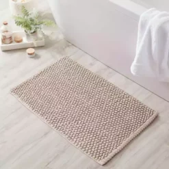 Dunelm Organic Cotton Mushroom Bobble Bath Mat