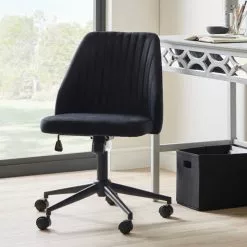 Dunelm Mya Velvet Office Chair