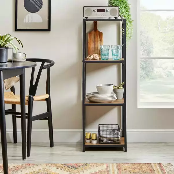 Dunelm Modular 4 Shelf Black Frame Component - Image 2