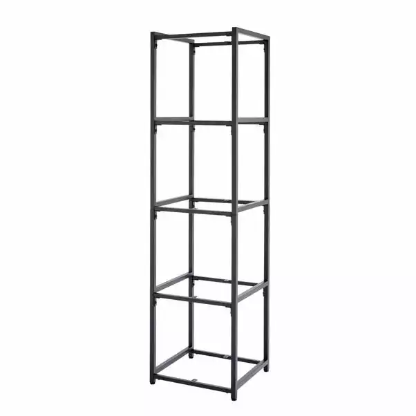 Dunelm Modular 5 Shelf Black Frame Component