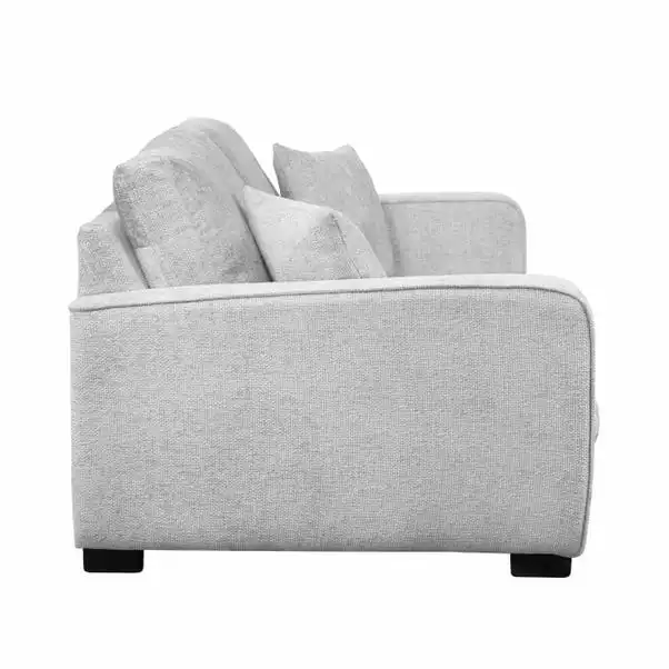 Dunelm Carson Chunky Chenille 4 Seater Sofa - Image 4