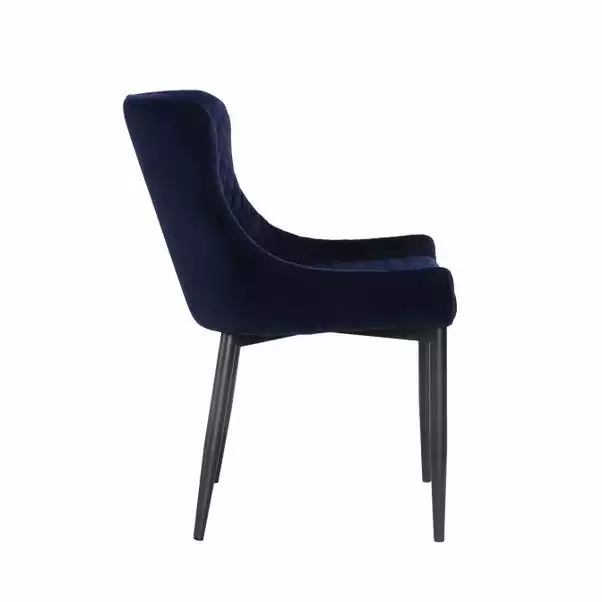 Dunelm Montreal Set Of 2 Velvet Dining Chairs - Image 5