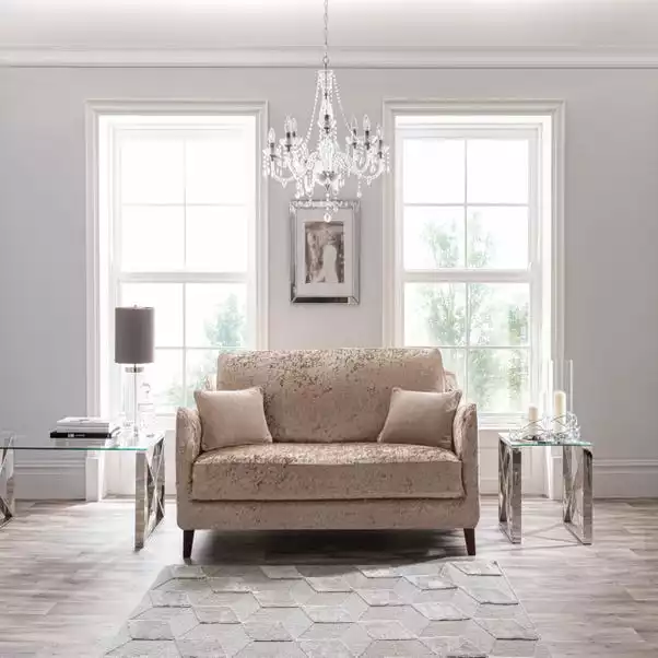 Dunelm Crushed Velvet Two Seater Sofa Cover - Image 2