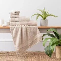Dunelm Oat Egyptian Cotton Towel