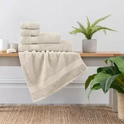 Dunelm Unbleached Undyed Egyptian Cotton Towel