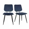 Dunelm Austin Velvet Set Of 2 Dining Chairs
