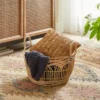 Dunelm Plastic Natural Small Rattan Basket