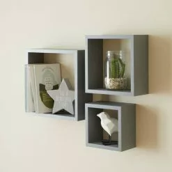 Dunelm Set Of 3 Cube Shelves