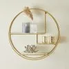 Dunelm Curves Gold Circle Shelf