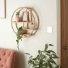 Dunelm Round Cane Wall Shelf
