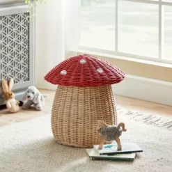 Dunelm Toadstool Red Storage Basket