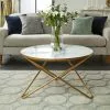 Dunelm Zoey White Marble Effect Coffee Table