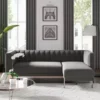 Dunelm Bellamy Luxe Velvet Right Hand Corner Chaise