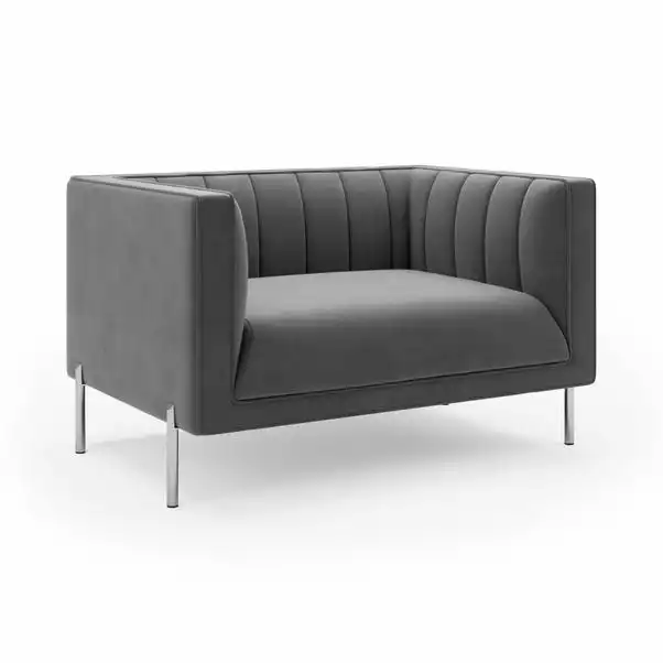 Dunelm Bellamy Luxe Velvet Snuggle Chair - Image 2
